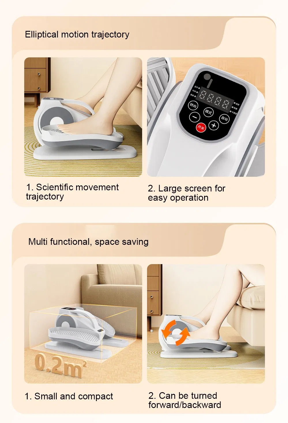 Under Desk Mini Spinning Exercise Bike