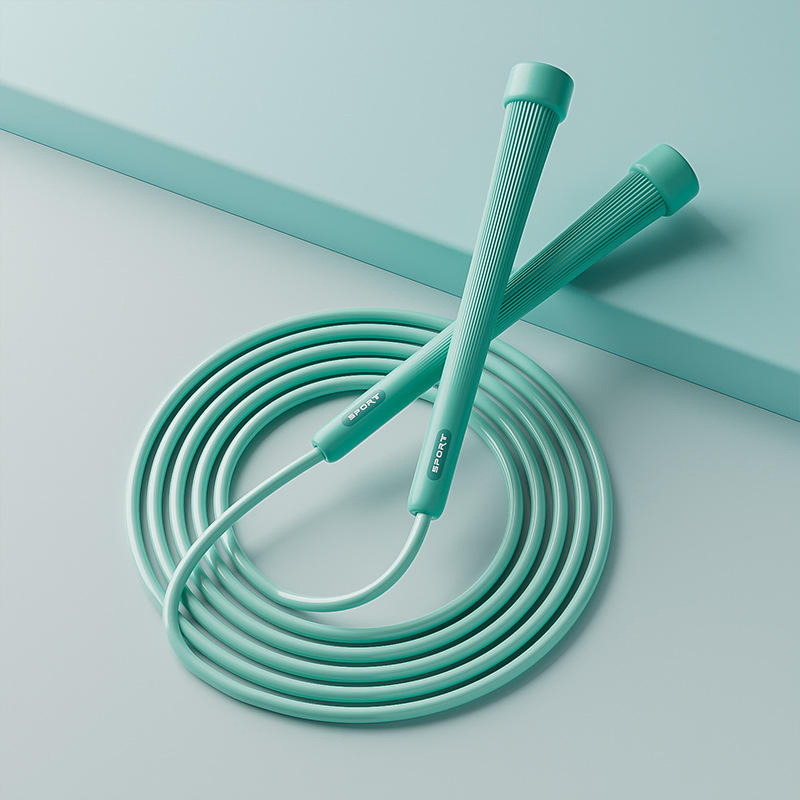 Custom Logo Adjustable Gym Sport High-Speed Jump Rope Premium PVC Exercise with Long Plastic Handle