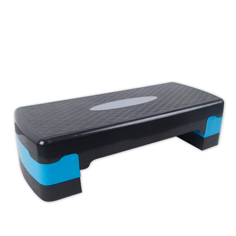 Strong Bearing Aerobic Exercise Step Platform with 2 Risers, Adjustable Height Workout Stepper for Home and Gym
