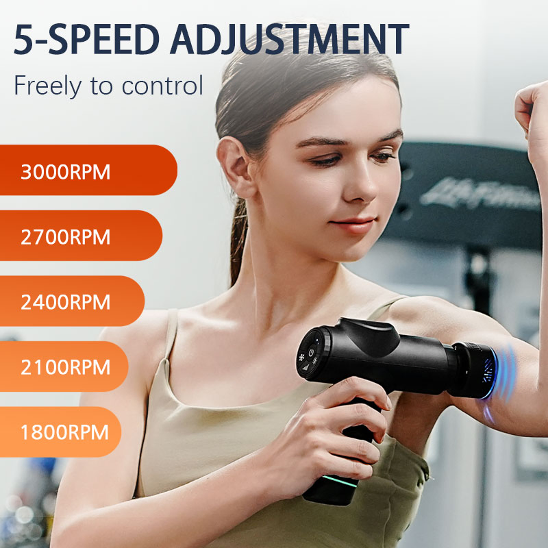 High Quality Deep Muscle Professional Strong High Stall Force Body Massager Gun Hot and Cold Massage Gun