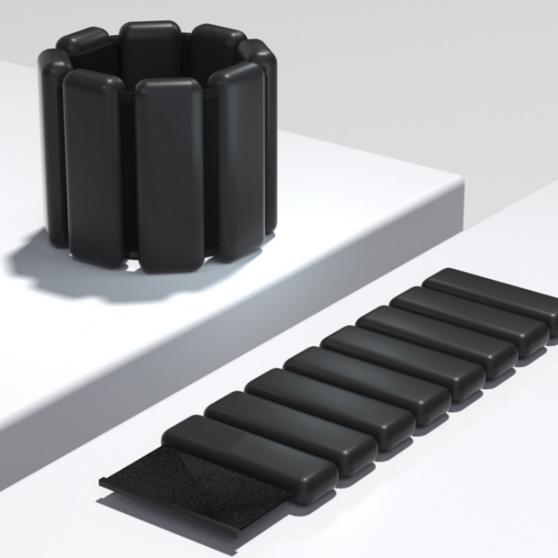 Silicone Adjustable Wrist or Ankle Weights for Fitness Strength Training