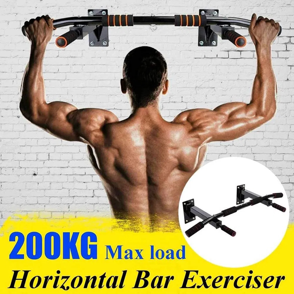 Portable Gym Fitness Wall-Mounted Pull Bar Adjustable Door Chin Bar Home Calisthenics Strength Training Pull up Bar