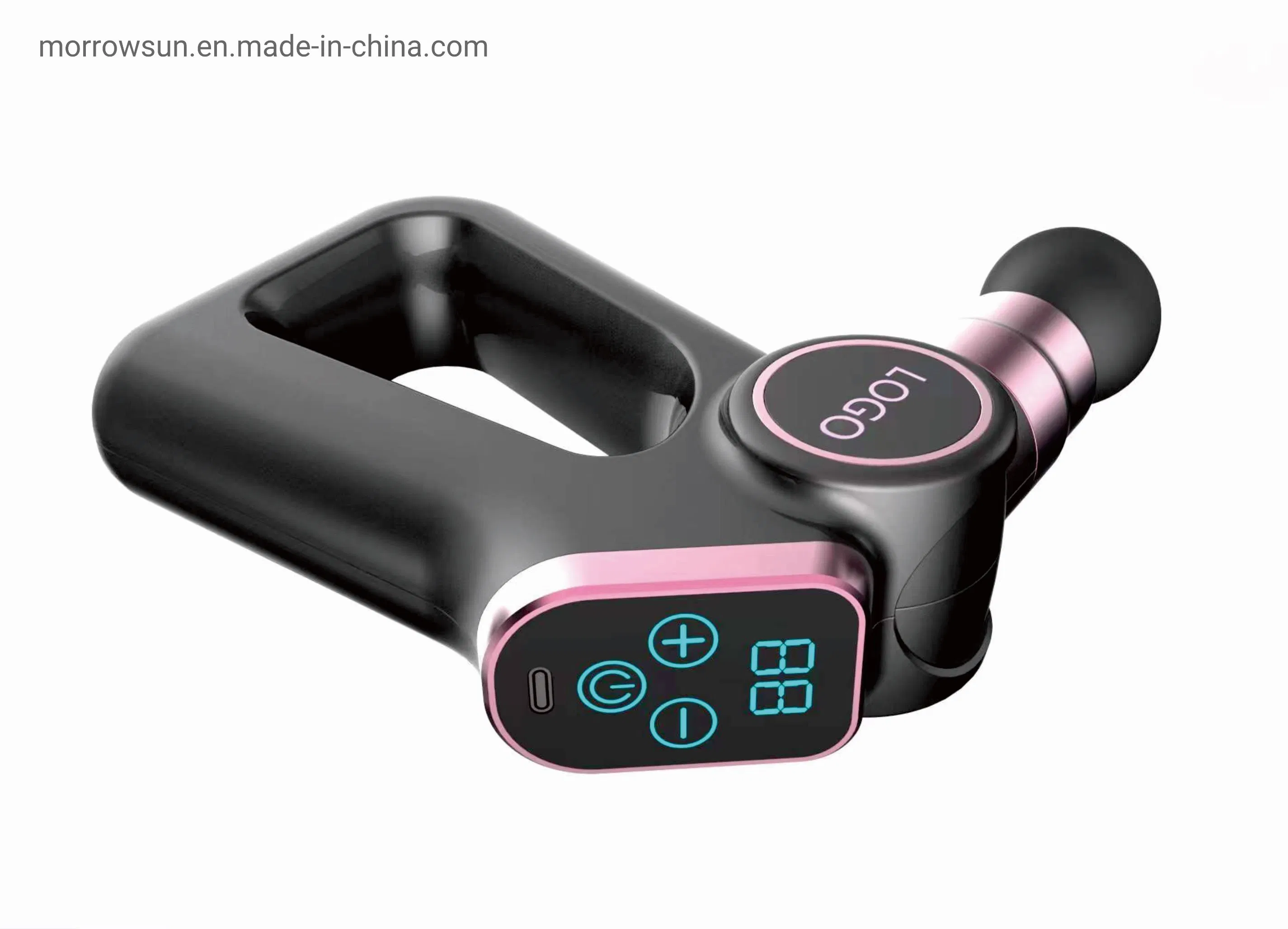 Triangle Bird Type Cordless 8.4V Body Relax Foldable Muscle Exercise Fascial Massage Gun with 30 Speed Adjustable