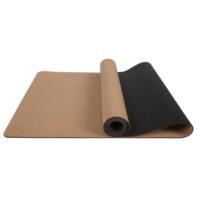 High Quality Durable Recycle Custom Logo Non Slip Eco-Friendly Natural Cork Rubber Yoga Mat