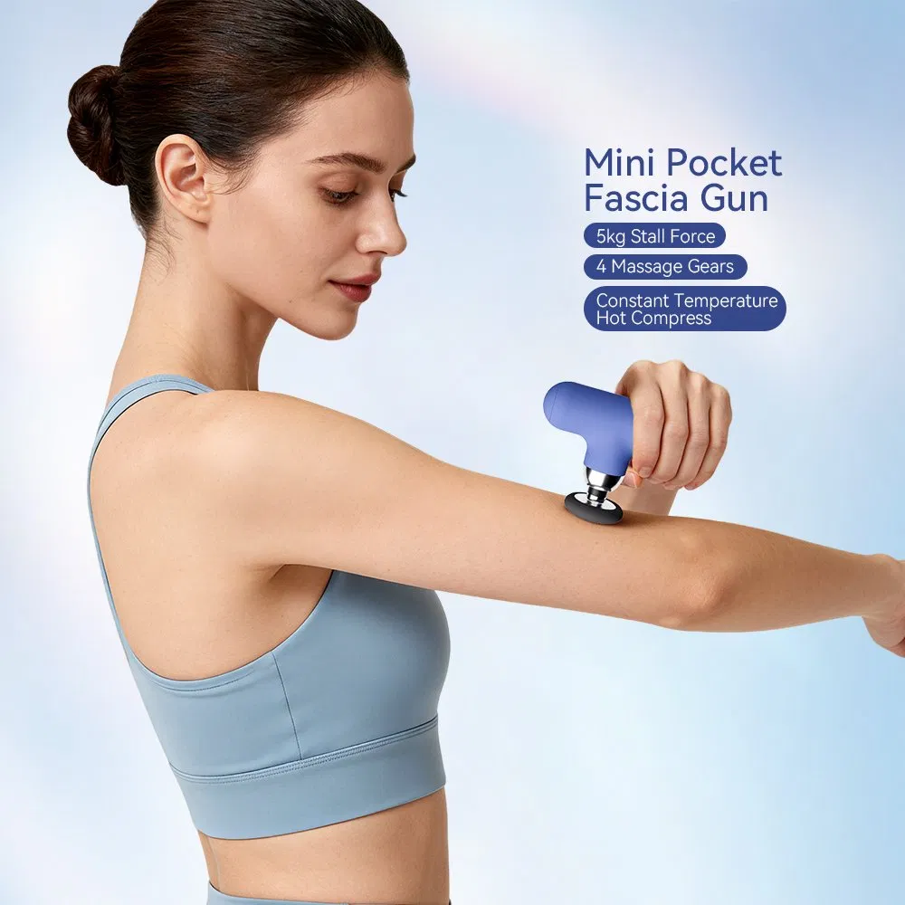 Mini Handheld Electric Constant Hot Compress Massage Gun Body Muscle Fascia Massager