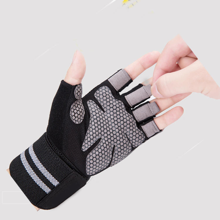 Customized Logo Half-Finger Weight Lifting Gloves for Gym Men Women Available Workout Fitness Weight Lifting Gym Gloves