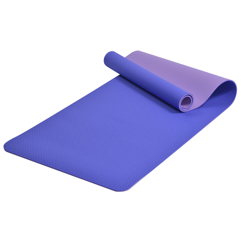 Custom Fitness Yoga Mat Exercise Anti Slip Thick Printed Eco Friendly Foldable TPE Yoga Mat