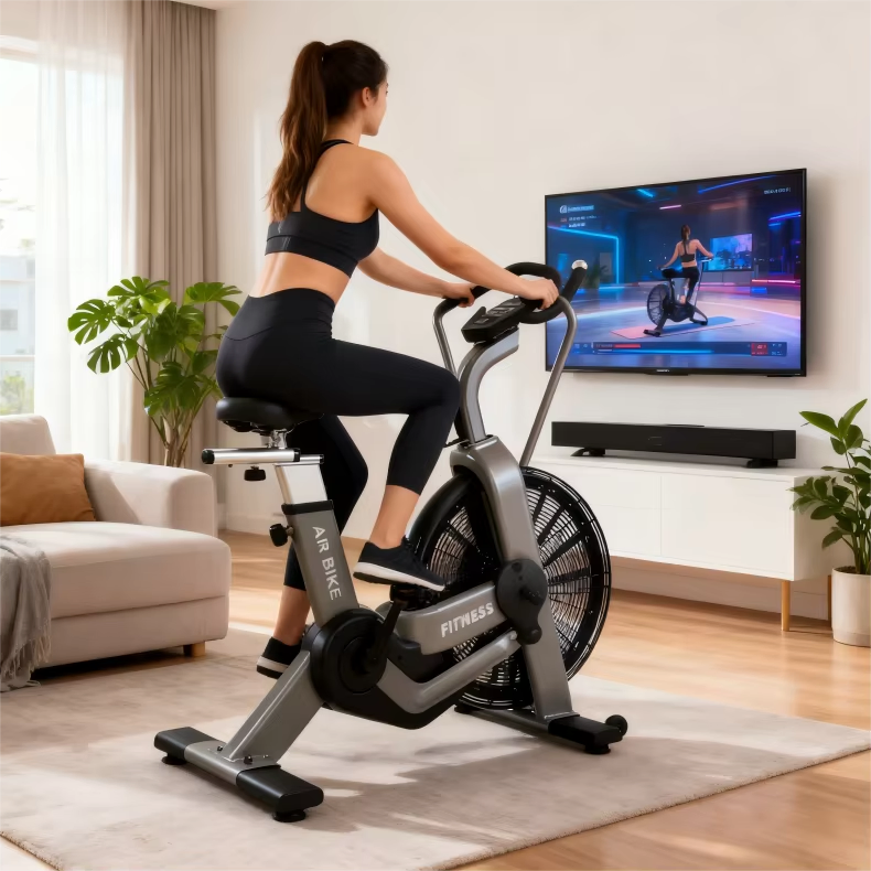 Gym Fitness Equipments Air Bike Sports Equipment for Home Exercise Bicycle