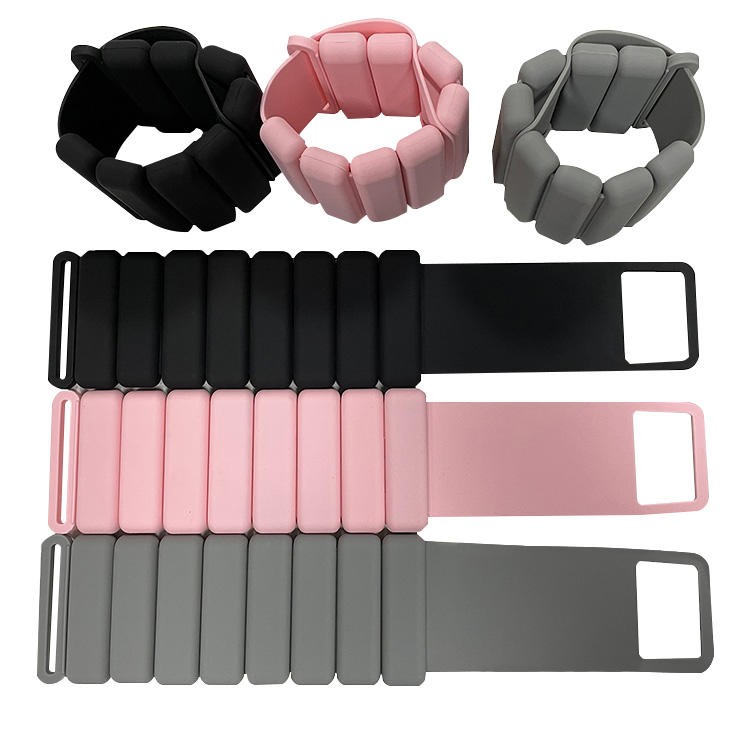 Adjustable Wrist Weights, Silicone Bracelet Logo Ankle Weights Set Weight for Ankle