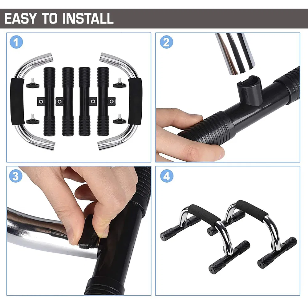 Push up Bar, Pair for Non-Slip &amp; Sturdy Exercise at Home or Gym Padded and Angled Grip Push-up Stands for Men &amp; Women Exercise