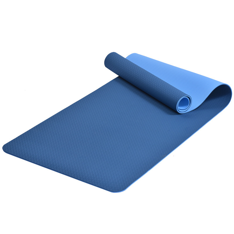 Custom Fitness Yoga Mat Exercise Anti Slip Thick Printed Eco Friendly Foldable TPE Yoga Mat