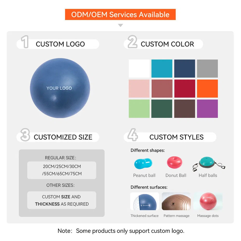 Premium PVC Balance Stability Yoga Ball for Effective Yoga and Pilates Workouts