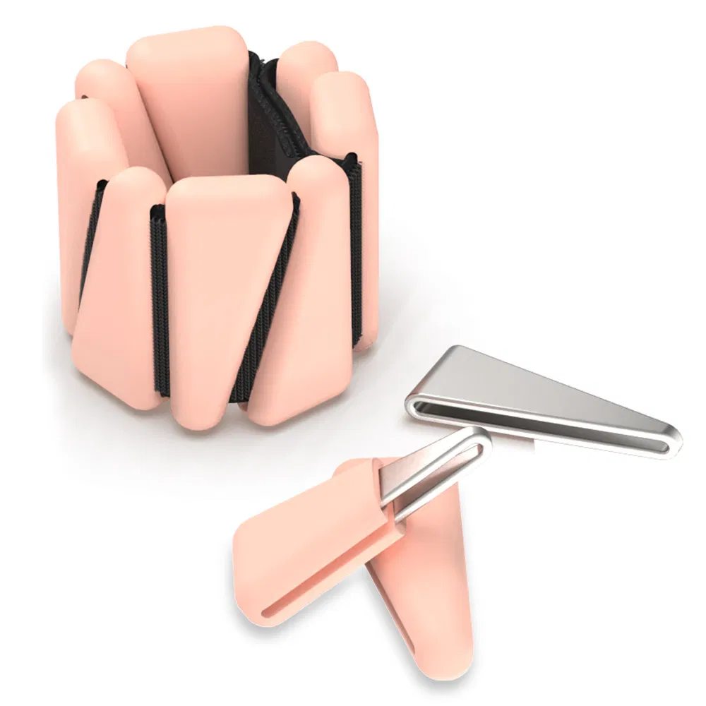 Wearable Weight Bracelet Adjustable Ankle Weights Fitness Exercise Silicone Adjustable Wrist Ankle Weights