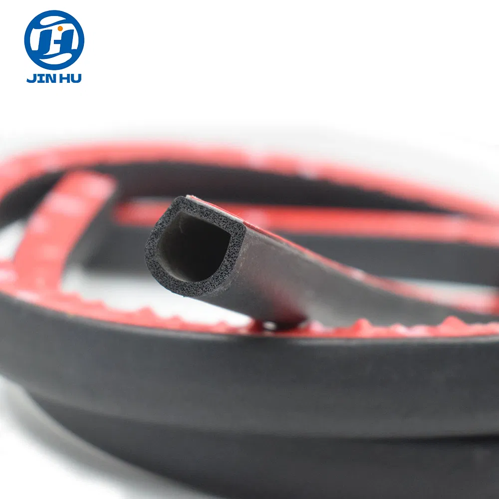 Automotive Weather Stripping D-Shape Rubber Door Seal Soundproofing