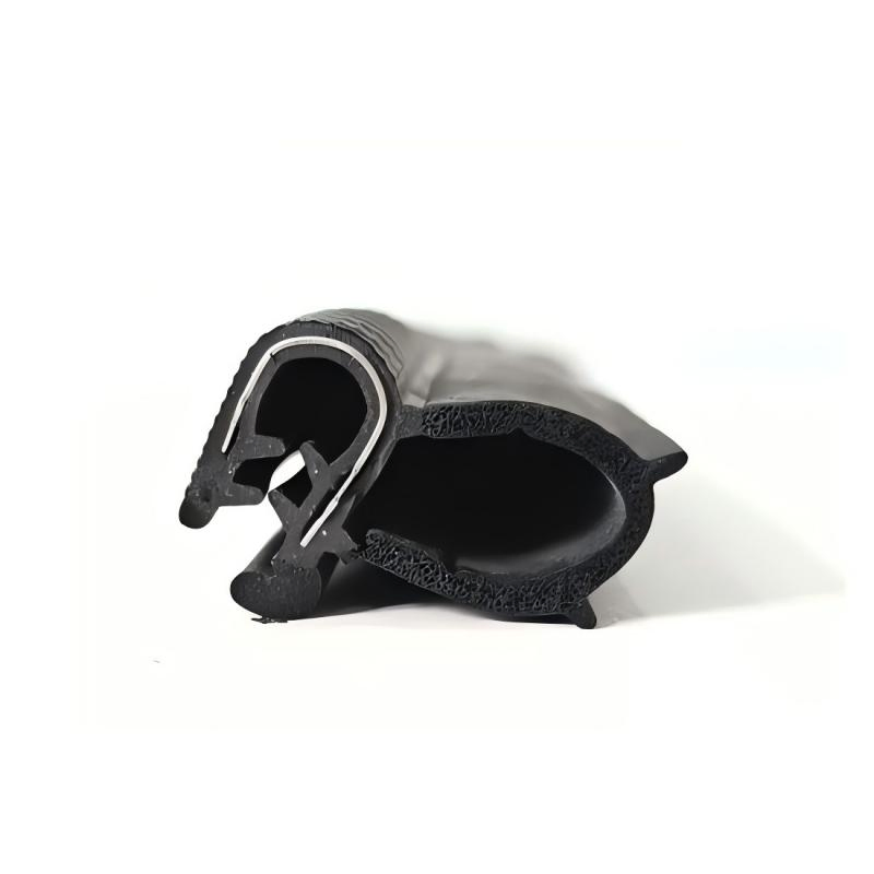 Electrical Cabinet Door EPDM Rubber Sealing Strip Metal Clip Sealing Ring U-Shaped Side Door Rubber Gasket Can Be Customized