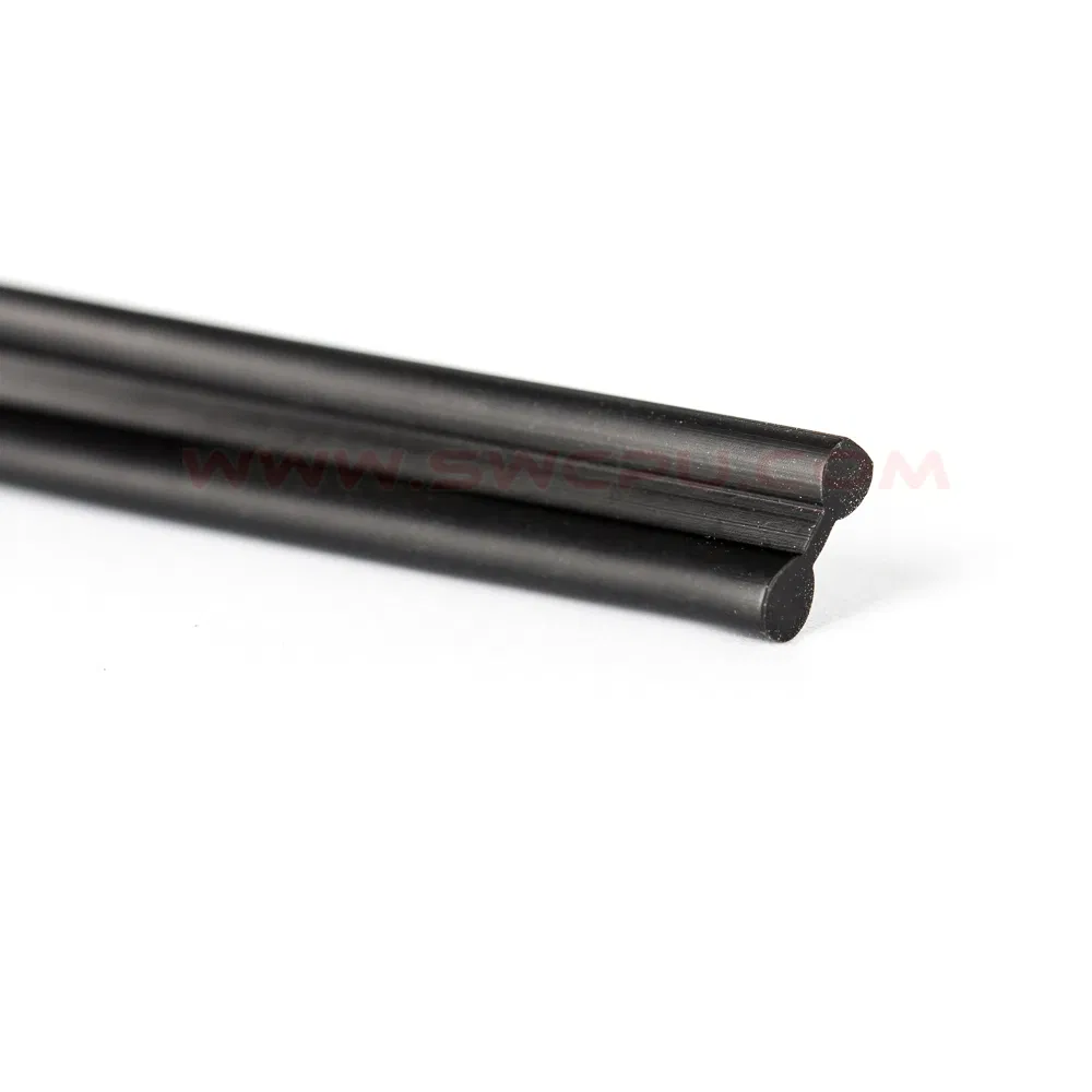 Automotive Waterproof Flat Silicone Rubber Seal Strip for Windows / Doors