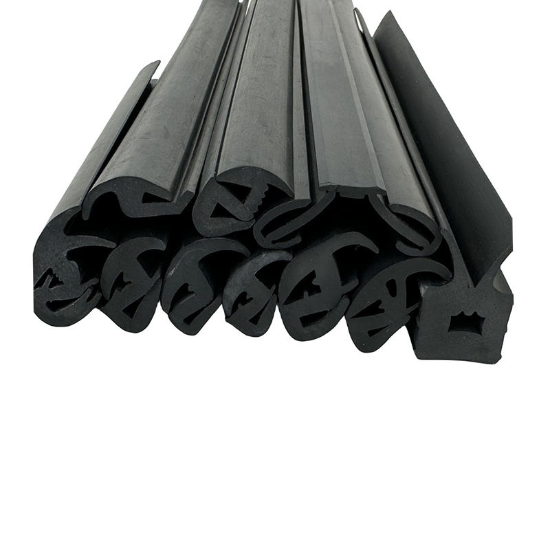 Automotive Mechanical Windshield Windscreen Glass Rubber Seal Strip Trim Three Mouth Rubber Glass Steel Plate Insert