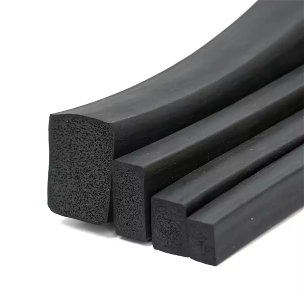 High Quality Square EPDM Foam Sealing Strip Sponge Rubber Extrusion Sealing Strip