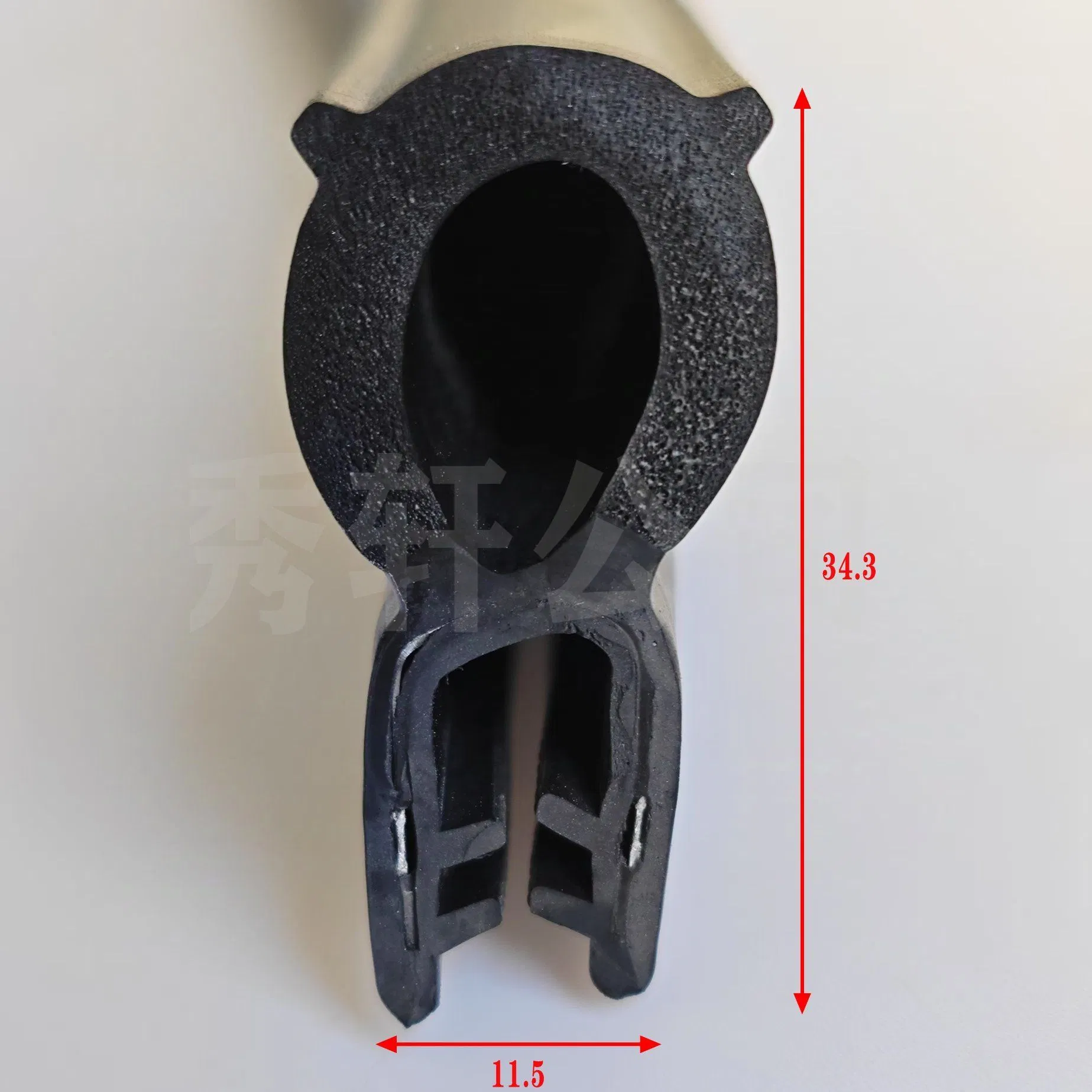 U - Shaped Side and Top Automotive Wear - Resistant and Impact - Resistant Rubber Seal Strip