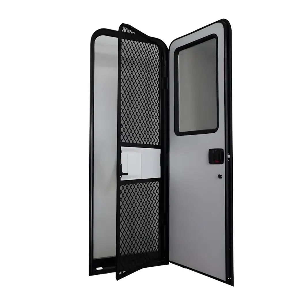 Factory Supply Rd Double-Door Aluminum Alloy Frame Single-Point Lock Double Doors for RV Motorhome Caravan Camper Trailer