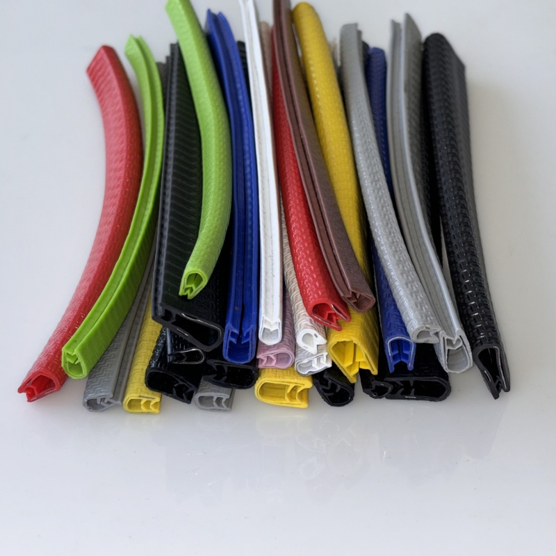 PVC Anti-Collision Sealing Strip, U-Shaped Metal Sheet Decorative Strip