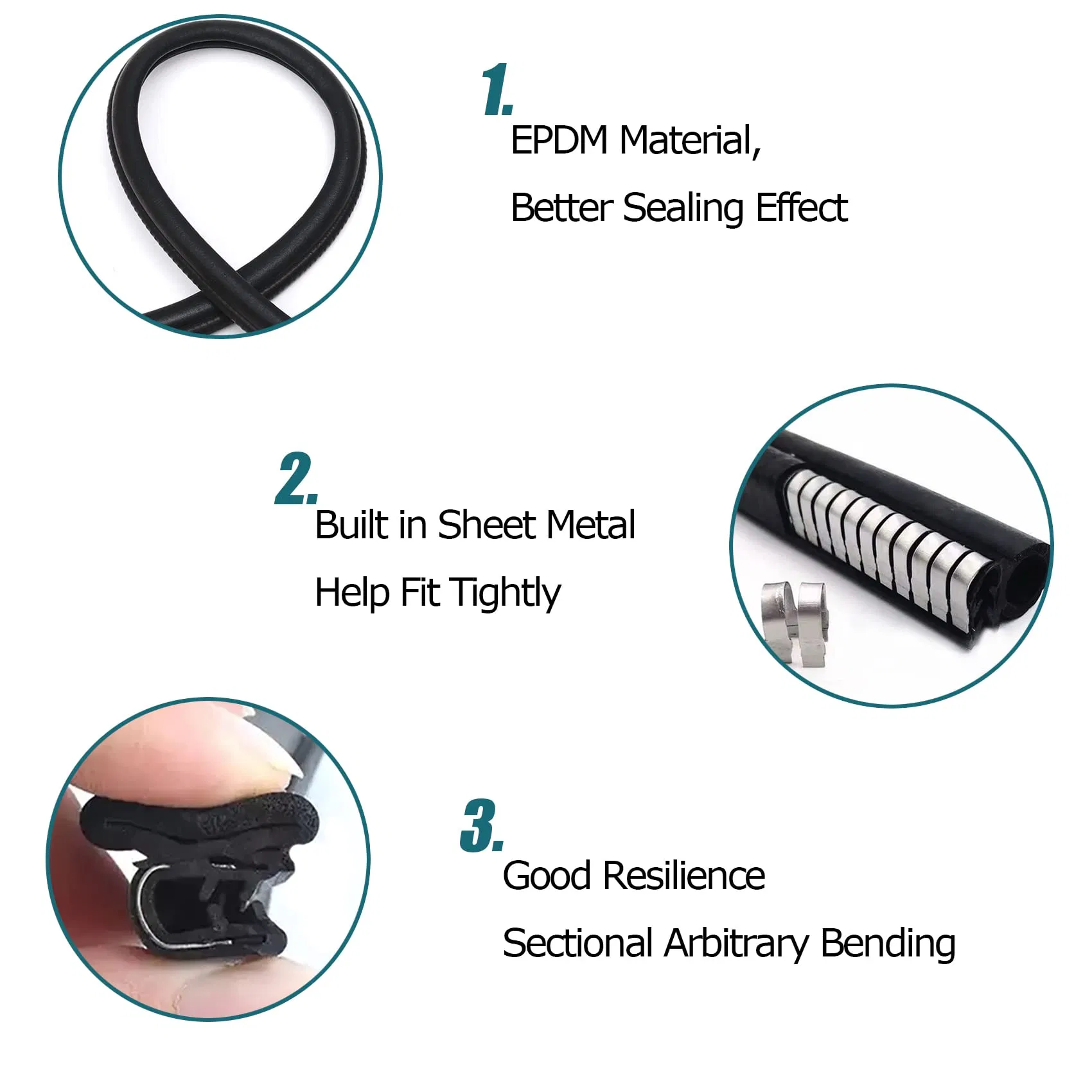 Hotsales Car Door Rubber Seal Strip Automotive Weather Stripping