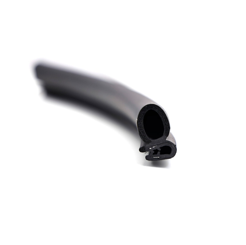 Black Automotive EPDM Gasket Rubber Sealing Strip Airtight Watertight Seal