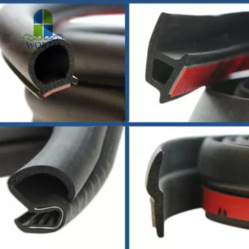 Automotive Car Door Seal Strip Truck D Type EPDM Rubber Seal Strips Sealing Waterproof Trim Soundproof Weatherstrip