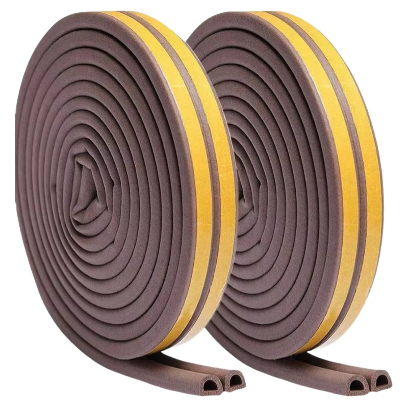 D Shape Automotive EPDM Rubber Foam Seals Car Door D Ring Weather Stripping D Type Edge Protector Trim with Glue Self Adhesive