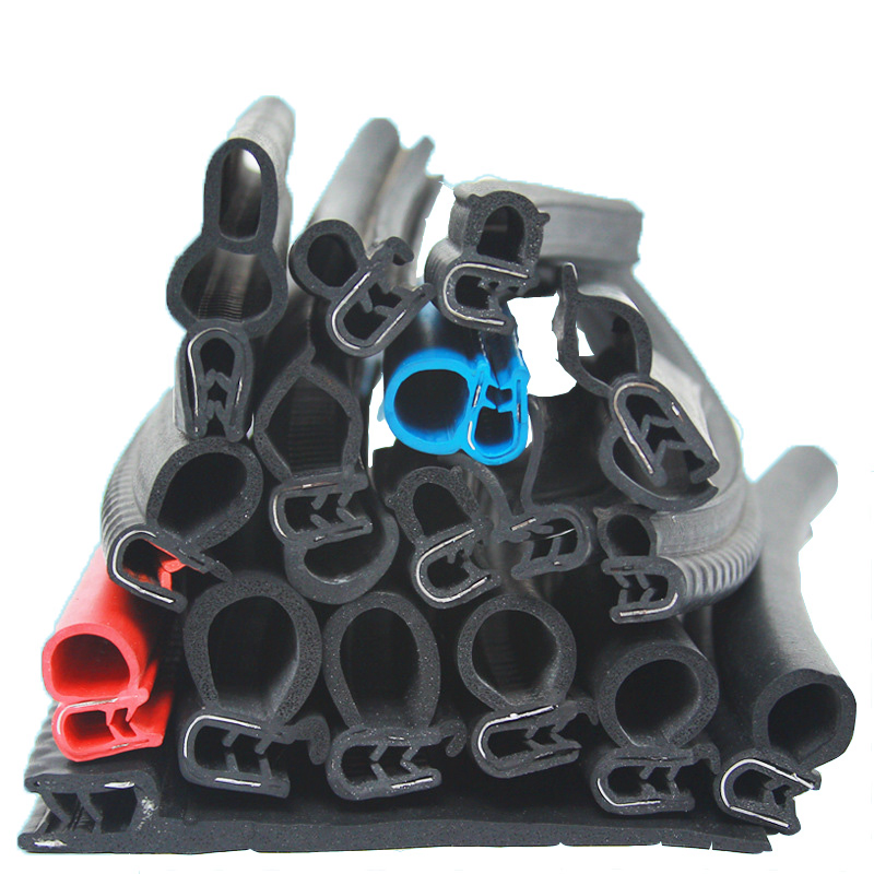 Manufacturer Automotive Car Rubber Sealing Black Red White OEM Customized Window Door Rubber Seal Strip