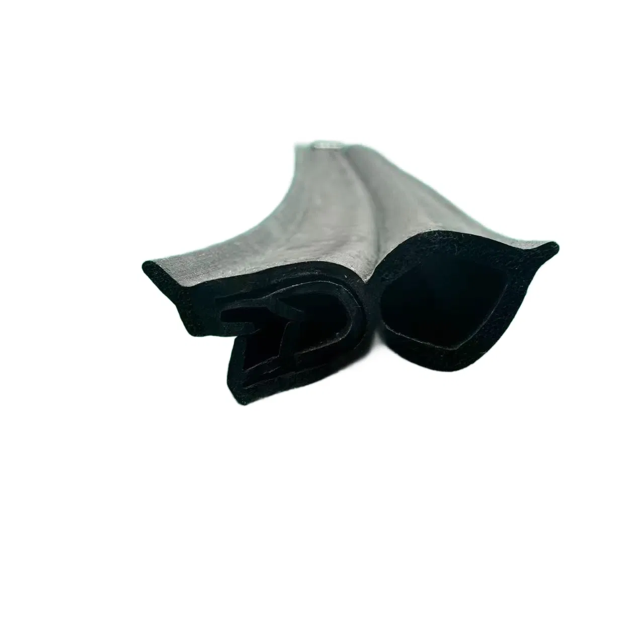 Automotive Side Bulb Edge Trim Seal Strip with Internal Steel Clips for Car Door and Trunk Weatherstripping