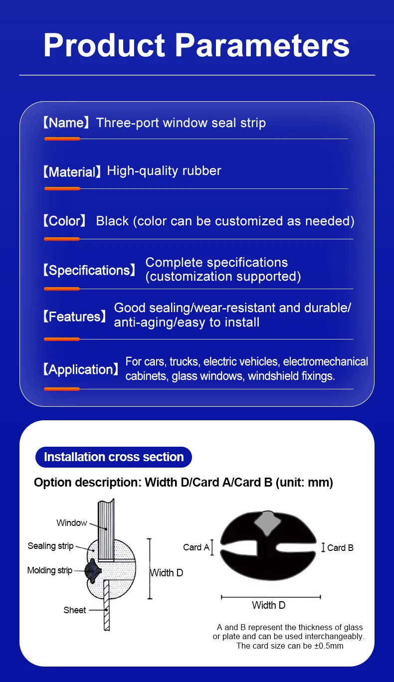 Automotive Glass Windshield Sealing Strip 8
