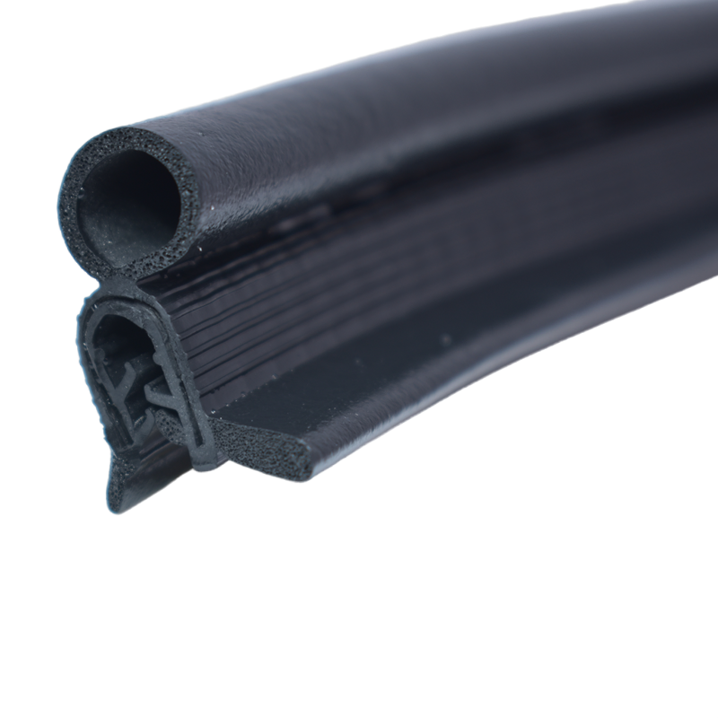 Automotive Grade Multi-Lobe D Shape Rubber Seal Strip with Metal Insert for Bus and Truck Door, Waterproof and Sound Insulation