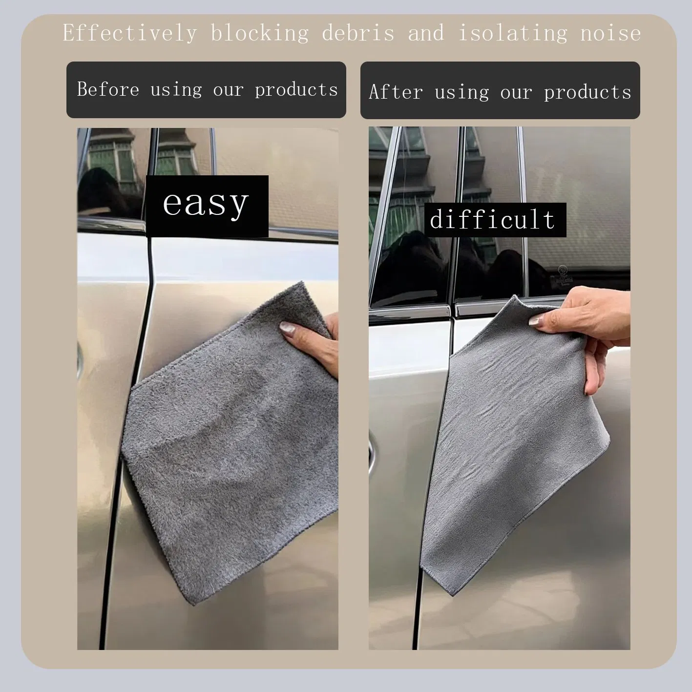 Weatherproof Automotive Trunk and Hood Seal Strip with High-Density Sponge Foam for Machinery Bodywork