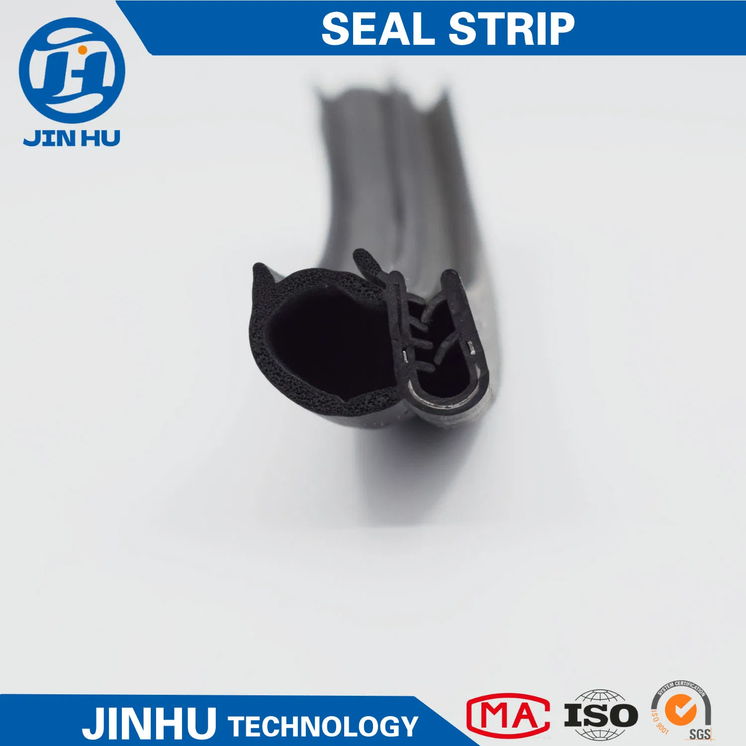 Car Door Rubber Seal Strip, Fits 1/16" Edge, Trim Seal with Top Bulb for Cars, Boats, Rvs, Trucks, and Home Applications, Automotive Weather Striping