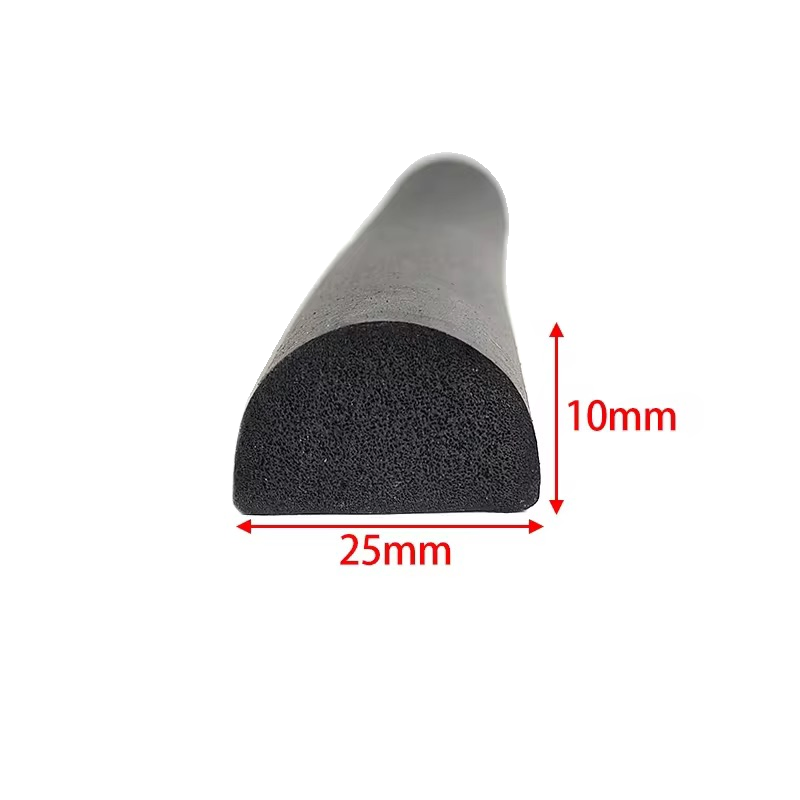 Premium Black and Gray EPDM Foam Sealing Strip for Automotive Use