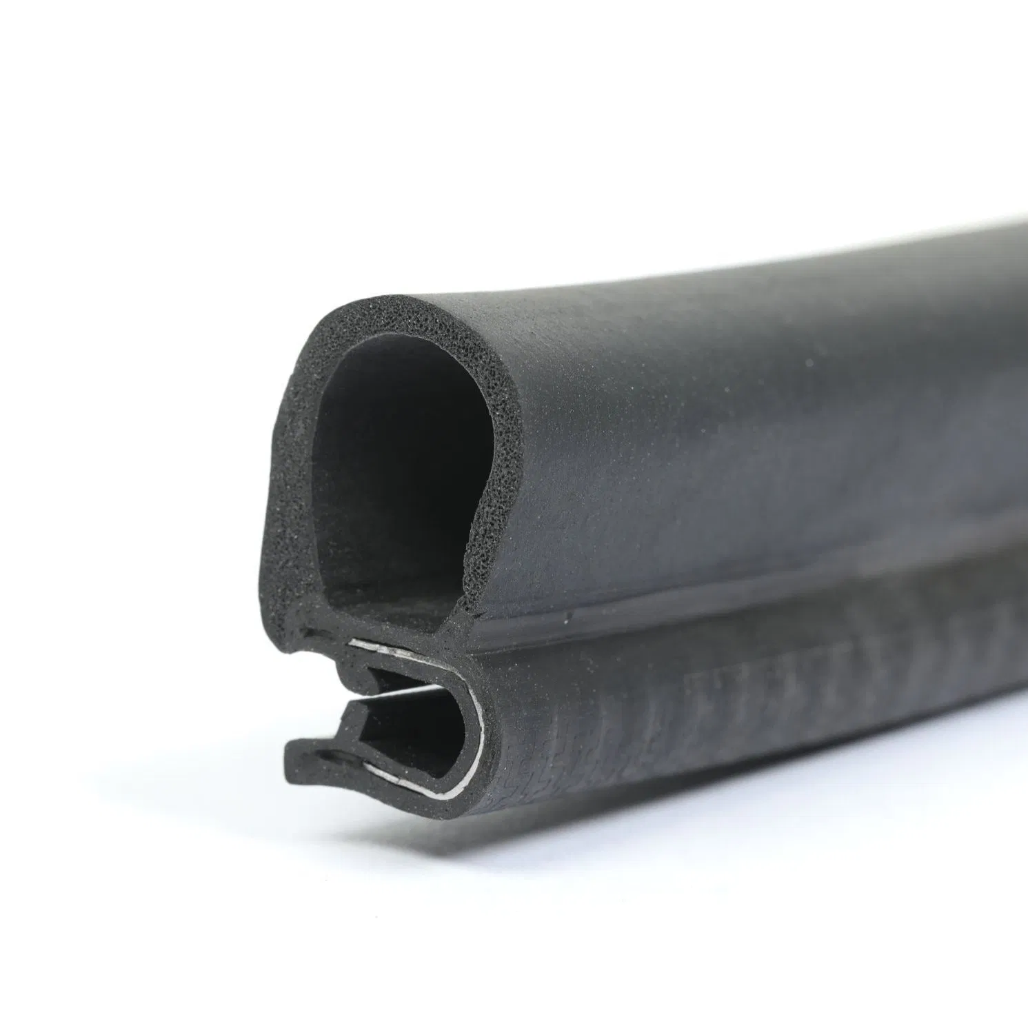 U - Shaped Side and Top Automotive Wear - Resistant and Impact - Resistant Rubber Seal Strip