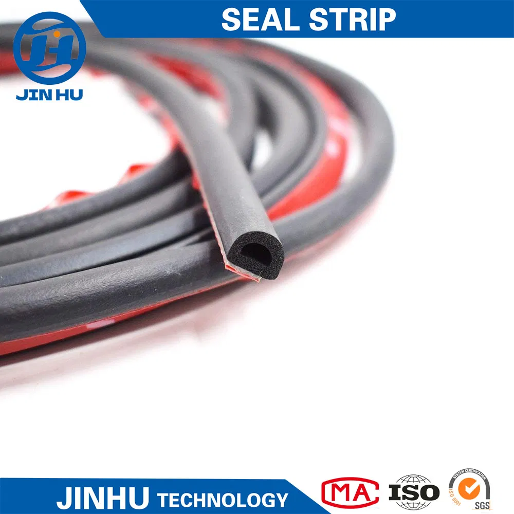 Sound Insulation Automotive D Shape Sealing Strip with Adhesive Tape