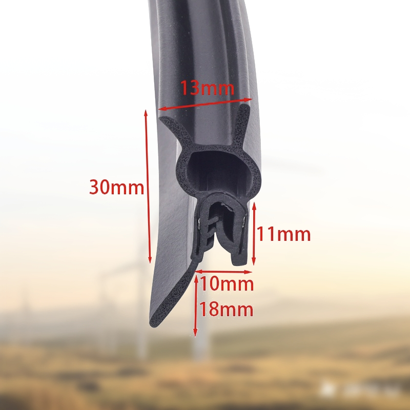 Heavy Duty EPDM Steel Reinforced Seal Strip for Vehicle Engine Bay and Trunk Protection