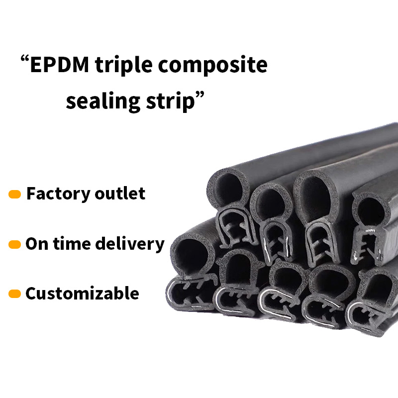 Factory Automotive Soundproof Customized Door Sealing Strip Rubber Sealing Strip New Car Rubber Seal Strips