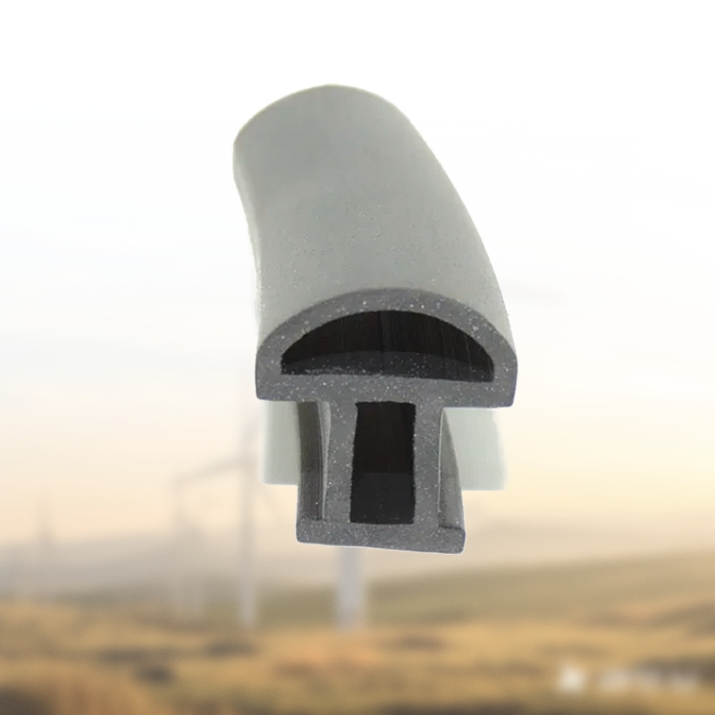 Black EPDM Weatherstrip with Tape for Aluminum Door Sealing