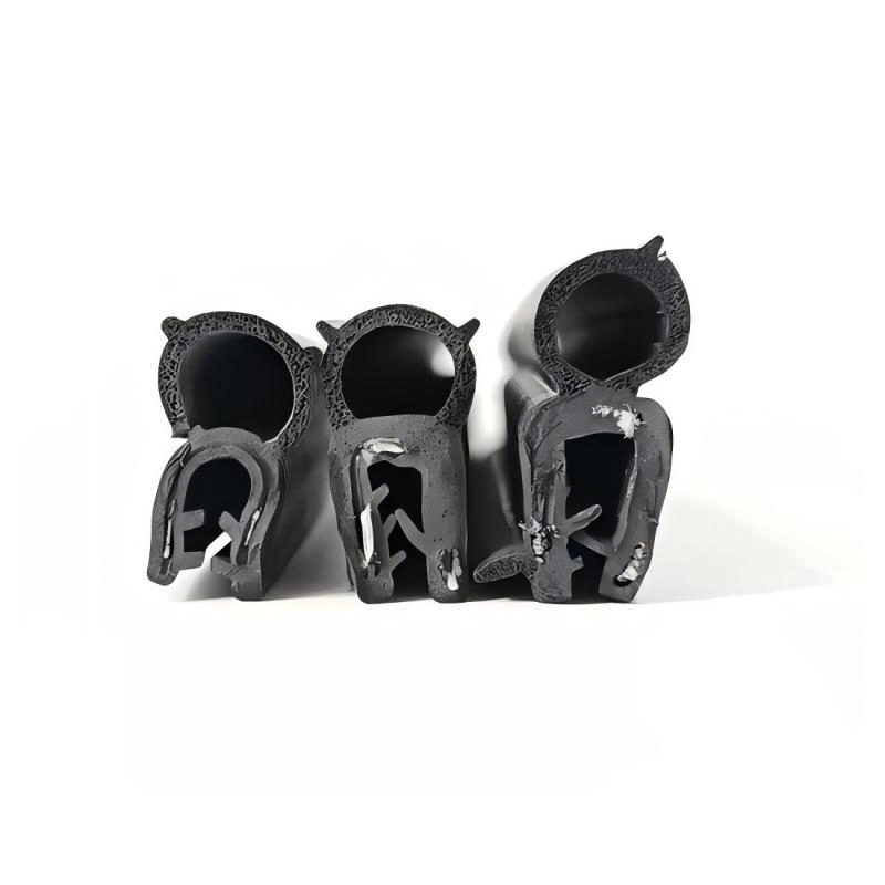 Electrical Cabinet Door EPDM Rubber Sealing Strip Metal Clip Sealing Ring U-Shaped Side Door Rubber Gasket Can Be Customized