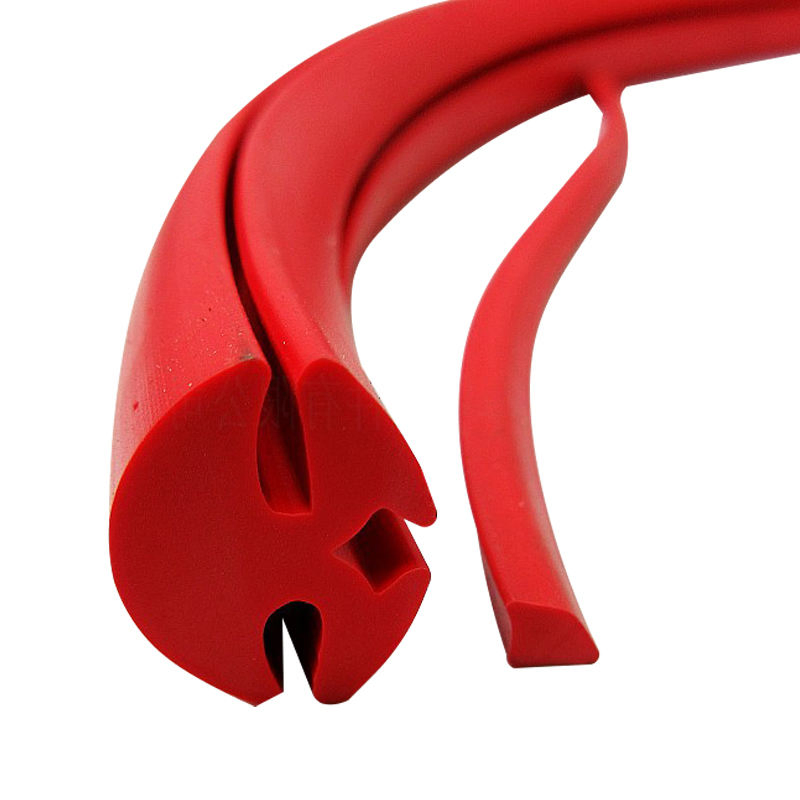 Automotive Mechanical Windshield Windscreen Glass Rubber Seal Strip Trim Three Mouth Rubber Glass Steel Plate Insert