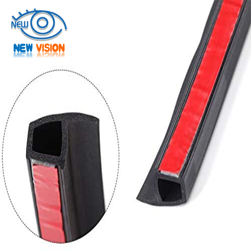 Automotive Weather Strip Car Door Rubber Seal with Side Bulb Car Sunroof Edge Protection Seal