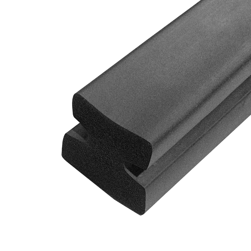 Thickened Black Sponge Sealing Strip High-Density Foam Cushioning Shock Absorbing Cushion Block Sound Insulation Anti-Collision Shaped Rubber Strips