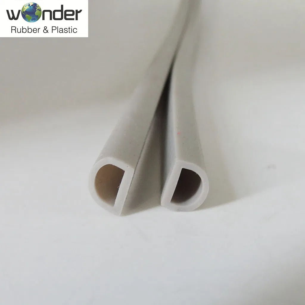 High-Quality Extruded Aluminum Profile Doors, Windows and Automotive Windproof Glass Silicone Soundproof Cutting Sealing Strip at The Bottom Edge of The Glass