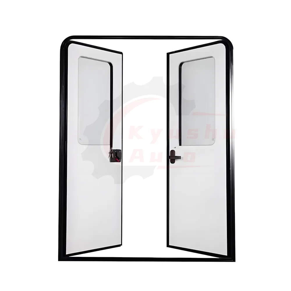 Aluminum Frame Two Way Opening Camping Trailer RV Double Swing Entry Door