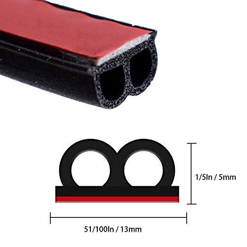 Self Adhesive Automotive Rubber Weather Draft Seal Strip Weatherstrip for Car