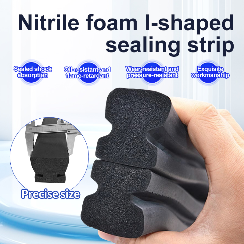 NBR Foam Sealing Strip Waterproof Sound Insulation Rubber Sponge Strip