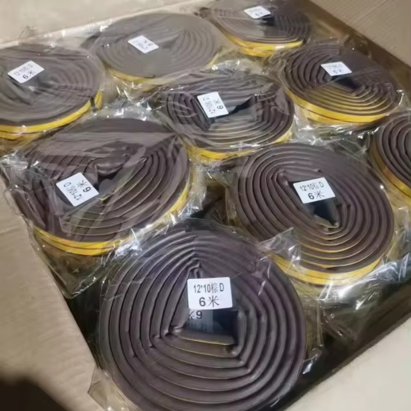 D Shape Automotive EPDM Rubber Foam Seals Car Door D Ring Weather Stripping D Type Edge Protector Trim with Glue Self Adhesive